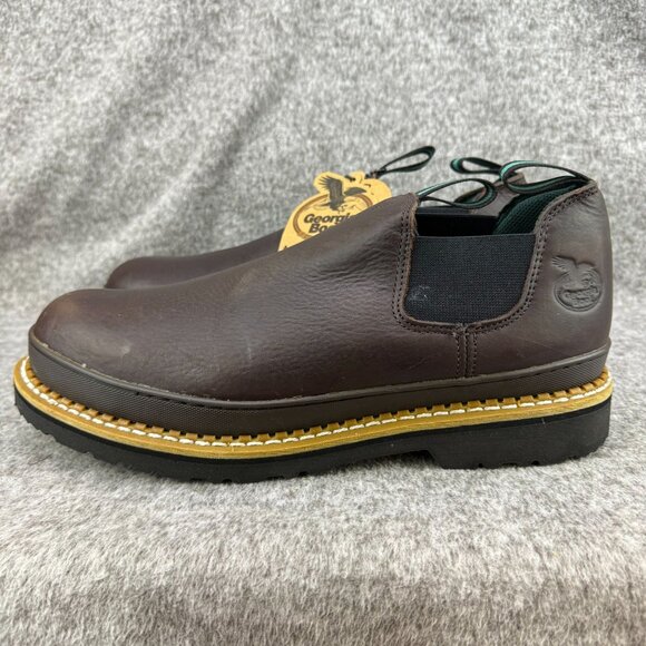 ✅Mens 13W Georgia Boot/Giant Romeo Steel Toe Work Shoe GS262 SR EH ASTM Pull On - Picture 9 of 12